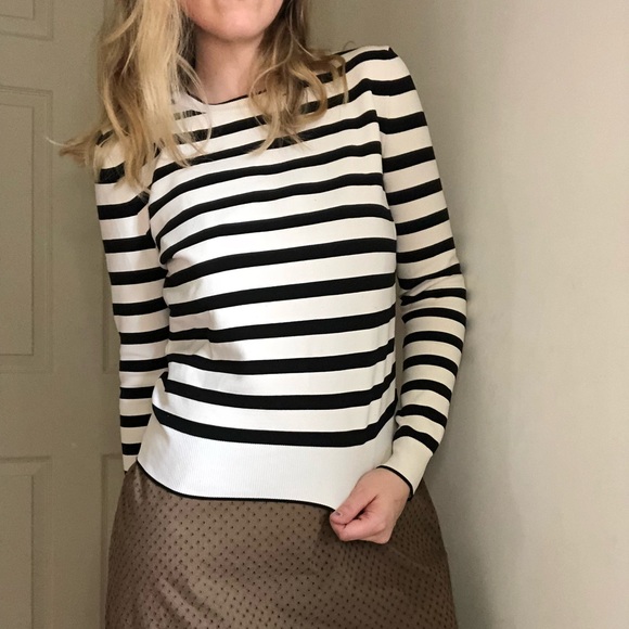 Zara Sweaters - Zara Stretchy Stripe Sweater